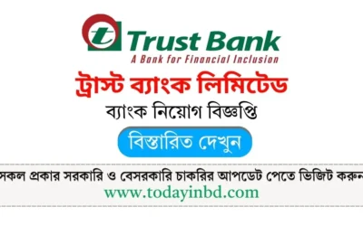 Trust Bank PLC Job Circular 2025। ট্রাস্ট ব্যাংক লিমিটেড নিয়োগ।